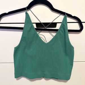 Criss cross back tank
